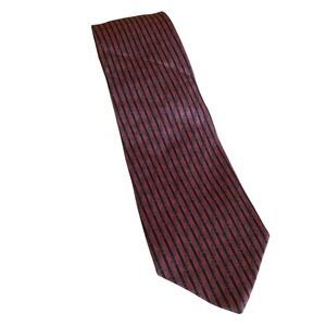 Bert Pulitzer Necktie Mens Silk Stripe Horseshoe Pattern USA Classic Tie